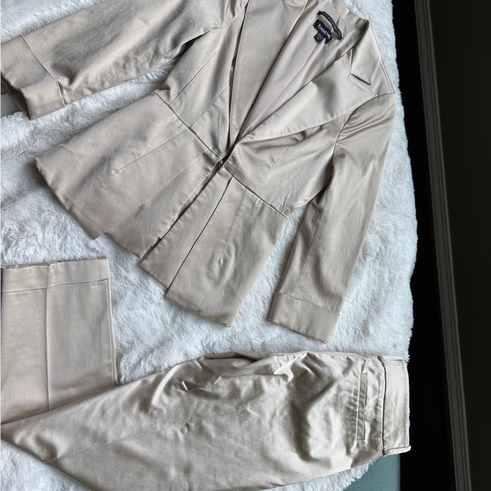 Elegant Champagne Suit Set by bebe